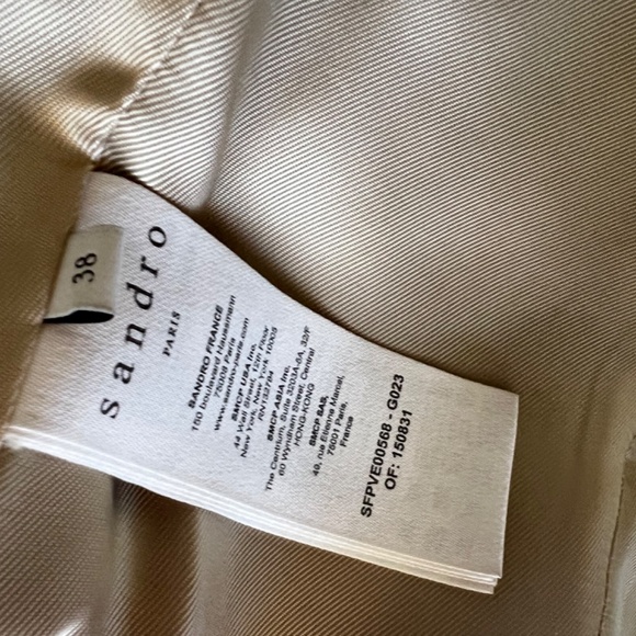 Sandro Womens Aurora Single-Breasted Blazer - Size 38 / Size 6 - Picture 9 of 10